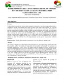 Determinación de fenoles en guarapo