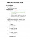 Administracion de sistemas y pruebas