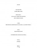 PRINCIPIOS DE ADMINISTRACION APLICADOS A LA GESTION PUBLICA. DESCENTRALIZACION