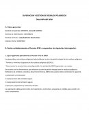 SUPERVICION Y GESTION DE RESIDUOS PELIGROSOS