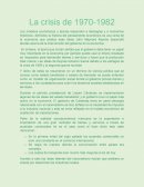 La crisis de 1970-1982