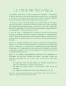 La crisis de 1970-1982