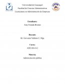 Administración pública Resumen de las diapositivas