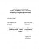 Adquisición de pinturas para restauración de fachada de paredes en la Unidad Educativa Nacional “Valmore Rodríguez”