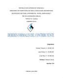 Deberes formales del Contribuyente
