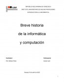 Breve historia de la informática y computación