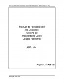 MANUAL DE RECUPERACION DE DESASTRES SISTEMA DE RESPALDOS LEGATO
