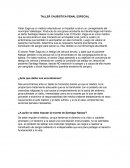 TALLER CAUSISTICA PENAL ESPECIAL