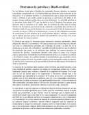 Derrames de petróleo y Biodiversidad