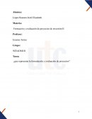 Formación y evaluación de proyectos de inversión