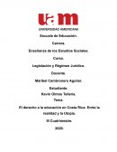El derecho a la educación en Costa Rica: Entre la realidad y la Utopía