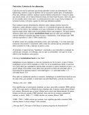 Nutrición. Calorías de los alimentos