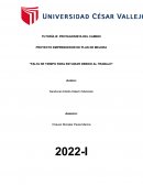 Falta de tiempo para estudiar debido al trabajo