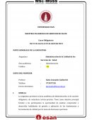 Administración de la Calidad de los Servicios de Salud