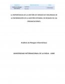 Ensayo - La importancia de la gestión de riesgos de seguridad