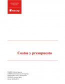 Costos y presupuesto