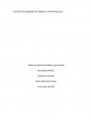 COSTOS POR ÓRDENES DE TRABAJO Y POR PROCESOS