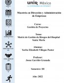 Mapa de Riesgos del Proyecto del Hospital Santa María en Celestia
