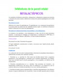 Inhibidores de la pared celular