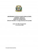 Artículo Científico: la carga dinámica de la prueba