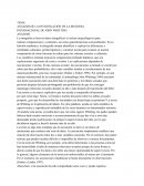 ANÁLISIS DE LA INVESTIGACIÓN DE LA MUESTRA INTERNACIONAL DE JOHN WHITTING