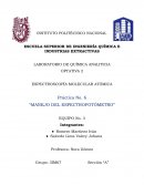 Manejo del espectrofotómetro