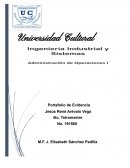 Portafolio Administracion de Operaciones