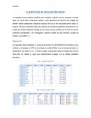 Ejercicios de aplicación SPSS