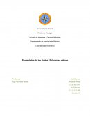 Laboratorio de Yacimiento Propiedades de los fluidos: Soluciones salinas