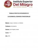 LOS GENEROS LITERARIOS TRADICIONALES