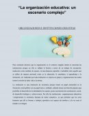 La organización educativa: un escenario complejo
