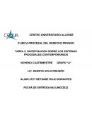 INVESTIGACION SOBRE LOS SISTEMAS PROCESALES CONTEMPORANEOS