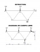 ESTRUCTURA DIAGRAMA DE CUERPO LIBRE