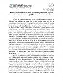 Análisis interpretativo de la Ley de Tierras y Desarrollo Agrario (LTDA)