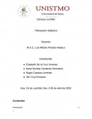 TRABAJO FINAL: PLANEACIÓN DIDÁCTICA