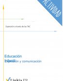 Actividad Expresión a través de las TAC