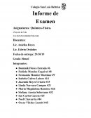 Informe de Examen Quimica-Fisica