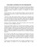 CASO SOBRE EL DESARROLLO DE UNA ORGANIZACIÓN