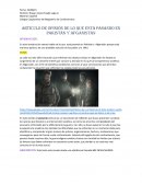 Artículo de opinión de lo que está pasando en Pakistán y Afganistán