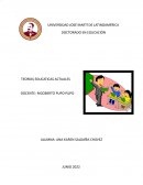 TEORÍAS EDUCATICAS ACTUALES