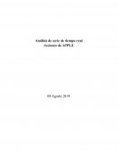 Análisis de serie de tiempo real Acciones de APPLE