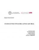ETAPAS EVOLUTIVAS DEL LENGUAJE ORAL
