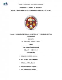 PRONUNCIARSE EN LOS REFERENDOS Y OTRAS CONSULTAS CIUDADANAS. Página 1