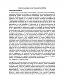 COMPLICACIONES EN EL TRANSOPERATORIO