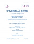 Ensayo: "Educación con enfoque en competencias"