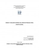 Evolución histórica del derecho procesal penal constitucional