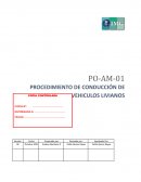 Procedimiento de Conducción de vehículos en Proyecto AMSA 2021 ACTUALIZADO