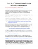 Comprendiendo la norma sanitaria y el acto médico