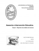 Asesoría e Intervención educativa