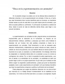 Etica en la experimentación con animales